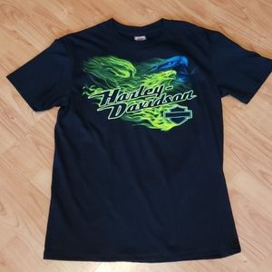 neon green flame shirt